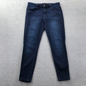 JOES Womens Size 30 Dark‎ Wash Stretch Denim Mid Rise Ankle Skinny Leg Jeans